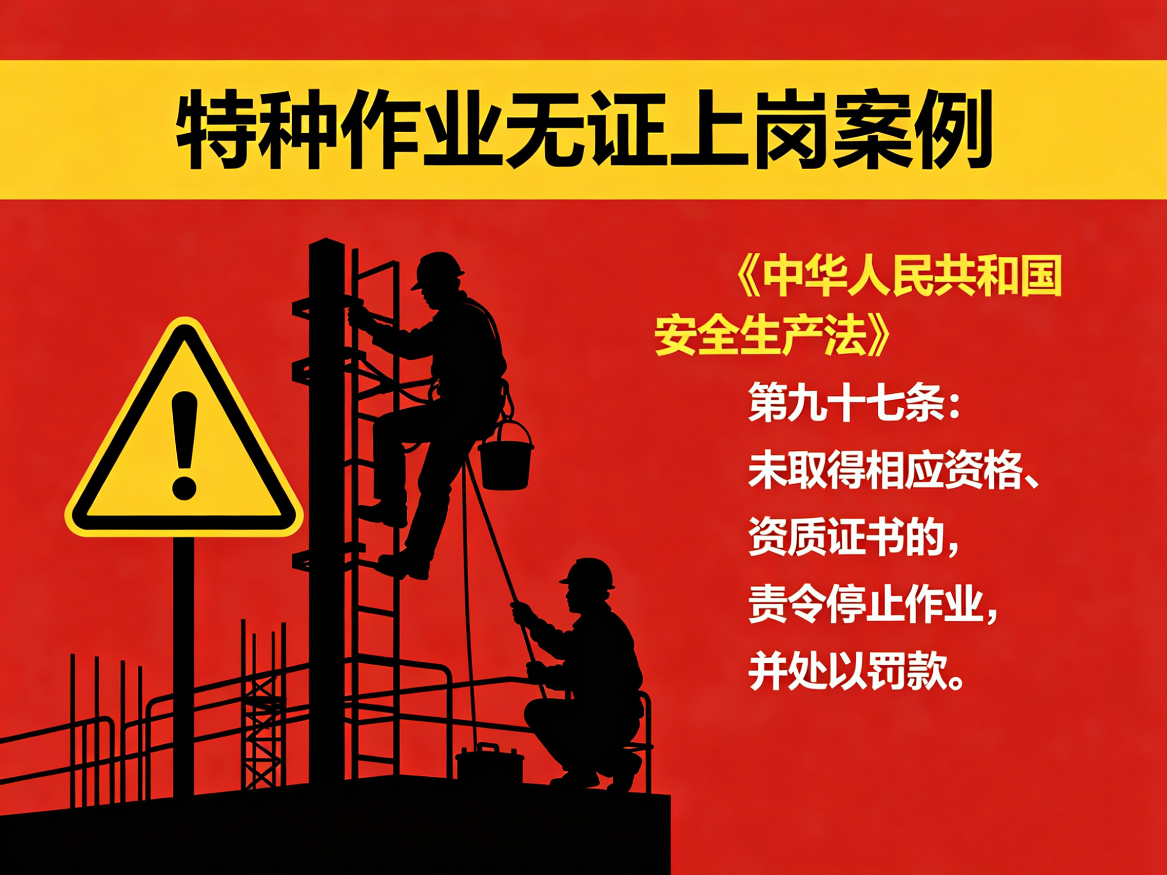 特种作业无证上岗案例